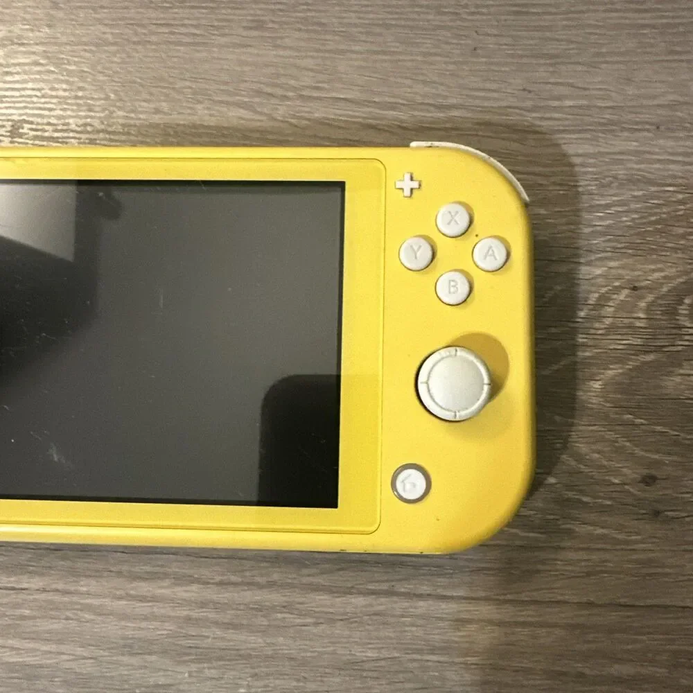 Nintendo Switch Lite Yellow Handheld Console Tested Works w/ microSD Card